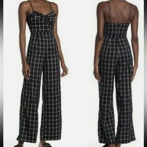 NWT Plaid Jumpsuit